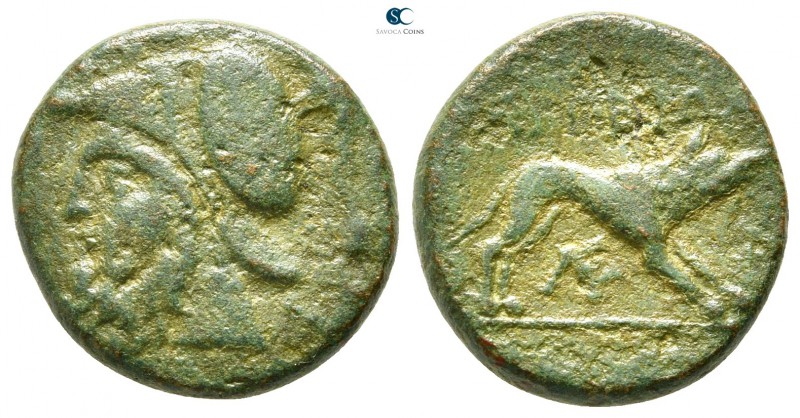 Akarnania. Argos Amphilochicon 200-100 BC. 
Bronze Æ

17 mm., 4,25 g.

Bear...