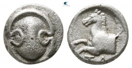 Boeotia. Tanagra circa 387-374 BC. Obol AR