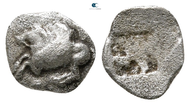 Corinthia. Corinth 550-515 BC. 
Obol AR

8 mm., 0,41 g.

Pegasos flying lef...