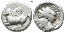Corinthia. Corinth circa 350-338 BC. Drachm AR