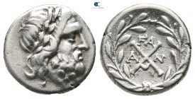 Achaia. Achaian League. Elis 175-168 BC. Triobol AR