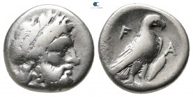 Elis. Olympia 352-348 BC. Hemidrachm AR