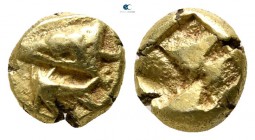 Mysia. Kyzikos circa 600-550 BC. Hemihekte-1/12 Stater EL