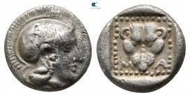 Lesbos. Methymna  450-406 BC. Triobol AR