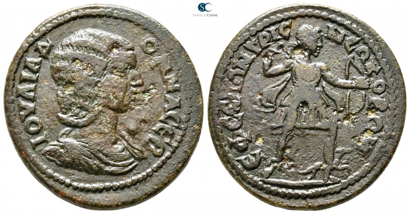 Ionia. Ephesos. Julia Domna AD 193-217. 
Bronze Æ

30 mm., 14,74 g.

IOVΛIA...