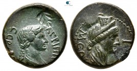 Phrygia. Dokimeion. Agrippina II AD 50-59. Struck under Nero, AD 55-59. Bronze Æ