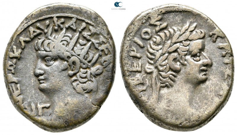 Egypt. Alexandria. Nero, with Tiberius AD 54-68. Dated RY 13=AD 66/7
Billon-Tet...