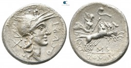 Q. Curtius 116-115 BC. Rome. Denarius AR