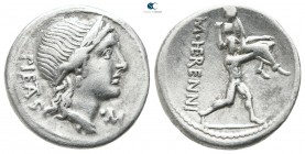 M. Herennius. 108-107 BC. Rome. Denarius AR