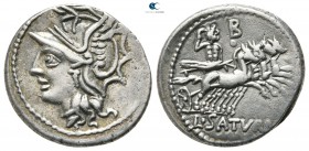 L. Appuleius Saturninus 104 BC. Rome. Denarius AR
