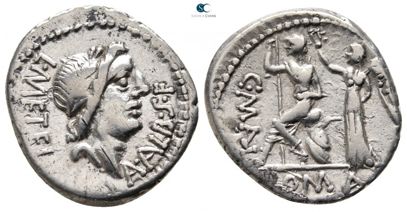 C. Malleolus, A. Albinus Sp. f., and L. Caecilius Metellus 96 BC. Rome
Denarius...