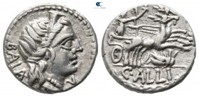 C. Allius Bala 92 BC. Rome. Denarius AR