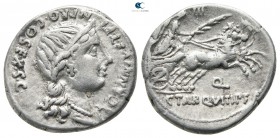 C. Annius T. f. T. n. and C. Tarquitius P. f 82-81 BC. Rome. Denarius AR