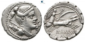 Ti. Claudius Ti. f. Ap. n. Nero 79 BC. Rome. Serratus AR