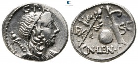 Cn. Lentulus 74 BC. Rome. Denarius AR