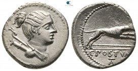 C. Postumius 73 BC. Rome. Denarius AR