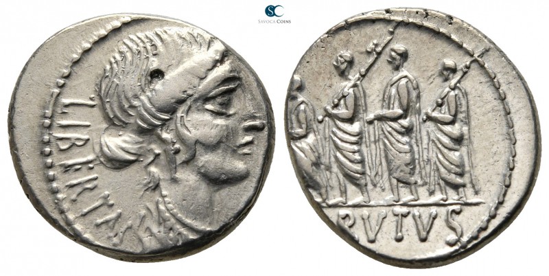 Q. Servilius Caepio (M. Junius) Brutus 54 BC. Rome
Denarius AR

18 mm., 4,13 ...