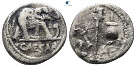 The Caesarians. Julius Caesar 49 BC. Military mint travelling with Caesar. Denarius AR