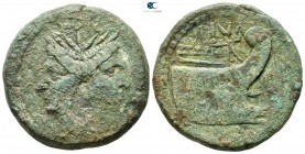 Sextus Pompey Magnus 43-36 BC. Uncertain mint. As Æ