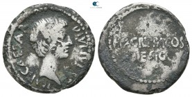 Octavian and Agrippa 38 BC. Military mint travelling with Agrippa in Gaul or with Octavian in Italy. Denarius AR