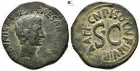 Augustus 27 BC-AD 14. Piso, moneyer. Struck 15 BC. Rome. As Æ