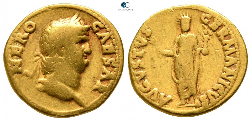 Nero AD 54-68. Rome
Aureus AV

18 mm., 7,14 g.

NERO CAESAR, laureate head ...