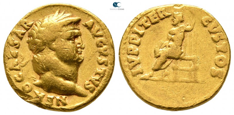 Nero AD 54-68. Rome
Aureus AV

18 mm., 7,19 g.

NERO CAESAR AVGVSTVS, laure...