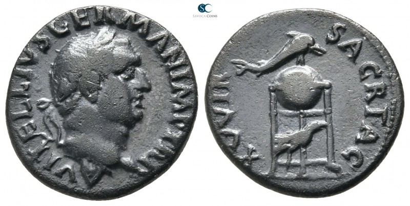 Vitellius AD 69-69. April-December AD 69. Rome
Denarius AR

18 mm., 3,22 g.
...