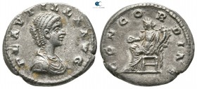 Plautilla AD 202-205. Laodicea ad Mare. Denarius AR