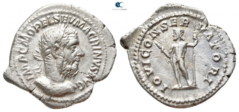 Macrinus AD 217-218. Rome
Denarius AR

23 mm., 3,05 g.

IMP C M OPEL SEV MA...