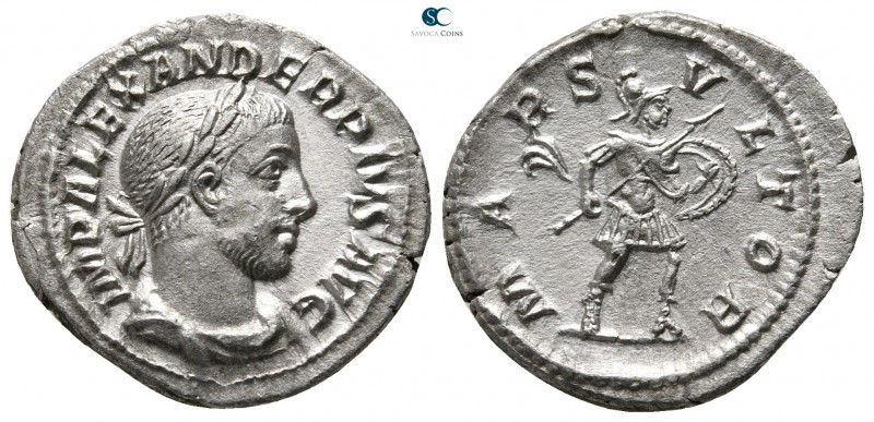 Severus Alexander AD 222-235. Rome
Denarius AR

20 mm., 2,62 g.

IMP ALEXAN...