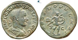 Gordian III AD 238-244. Struck circa AD 240/4. Rome. Sestertius Æ