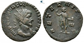 Quintillus AD 270. Rome. 9th officina. Antoninianus Æ