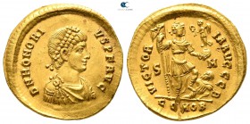 Honorius AD 393-423. Sirmium. Solidus AV