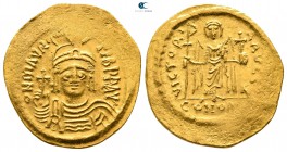 Maurice Tiberius AD 582-602. Struck AD 583-601. Constantinople. 7th officina. Solidus AV