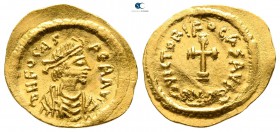 Phocas AD 602-610. Constantinople. Tremissis AV