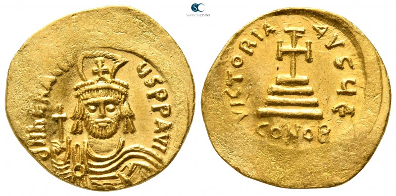 Heraclius AD 610-641. Struck AD 610-613. Constantinople. 5th officina
Solidus A...