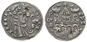 BERGAMO
Comune, a nome di Federico II, XII-XIV secolo.
Mezzo Grosso.
Mi
gr. 1,43
Dr. IMPRT - FREDERI /CVS. Busto laureato a d.; davanti, simbolo....