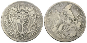 BOLOGNA
Pio VI (Giannangelo Braschi), 1775-1799.
Mezzo Scudo Romano 1778 a. IIII
Ag
gr. 12,99
Dr. ★PIVS• VI• PON• - MAX• AN•IIII★. Stemma ovale i...