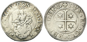 GENOVA
Dogi Biennali, 1528-1797. III Fase, 1637-1797.
Scudo stretto 1651, I B N.
Ag
gr. 37,25
Dr. ✶ET★REGE★ EOS★ 1651★IB★N✶. La Beata Vergine di ...