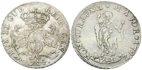 GENOVA
Dogi Biennali, 1528-1797. III Fase, 1637-1797.
4 Lire 1792.
Ag
gr. 16,54
Dr. DUX•ET• GVB• - REIP •GEN•. Stemma coronato al centro con due ...