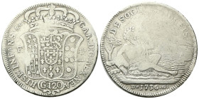 NAPOLI
Carlo di Borbone, 1734-1759.
Piastra da 120 Grana 1736 - I Tipo.
Ag
gr. 24,57
Dr. CAR: D :G: REX NEA - HISP : INFANS• &C:. Stemma coronato...
