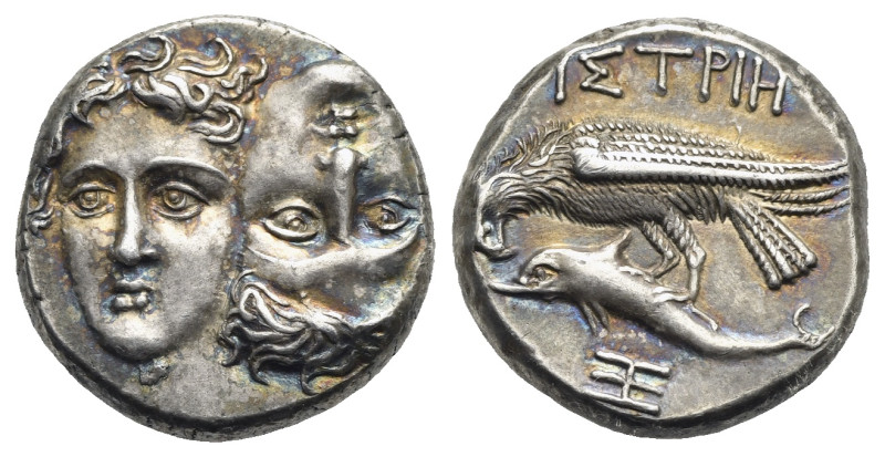 Moesia, Istros, 4th century BC. Drachm (Silver, 18.08 mm, 6.87 g). Facing heads ...