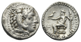 Kings of Macedon, Alexander III the Great, 336-323 BC. Drachm, late lifetime issue, struck under Philoxenos, circa 325-323 BC, Miletos mint. (Silver, ...