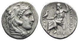 Kings of Macedon, Alexander III the Great, 336-323 BC. Drachm, struck under Kalas or Demarchos, late lifetime issue, circa 325-323 BC, Abydos mint. (S...