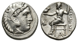 Kings of Macedon. Philip III Arrhidaios, 323-317 BC. Drachm, struck under Menander or Kleitos, in the name and types of Alexander III the Great (336-3...