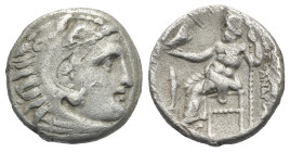 Kings of Macedon, Philip III Arrhidaios, 323-317 BC. Drachm, struck in the name and types of Alexander III the Great (336-323 BC) under Menander or Kl...