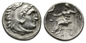 Kings of Macedon. Philip III Arrhidaios, 323-317 BC. Drachm, struck under Menander or Kleitos, in the name and types of Alexander III the Great (336-3...