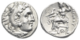 Kings of Macedon. Philip III Arrhidaios, 323-317 BC. Drachm, struck under Leonnatos, Arrhidaios or Antigonos I Monophthalmos, in the types of Alexande...