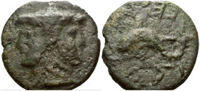 Etruria, Volterrae Dupondius circa 230-200 - Privately purchased from F Kovaks in 1988. Ex CNG sale XXIV, 1992, 74. From a private Swiss collection.